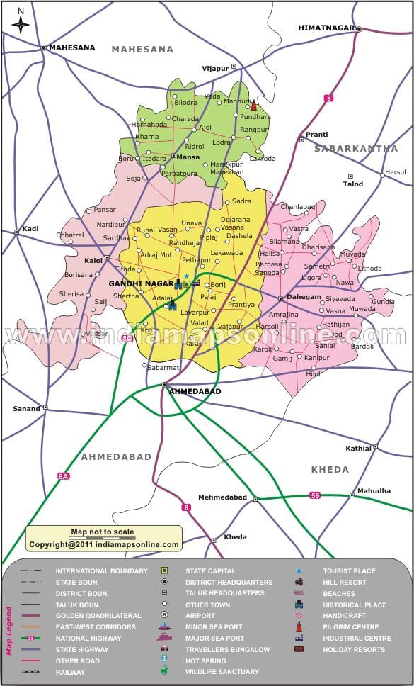 Бангалор gandhinagar газрын зураг