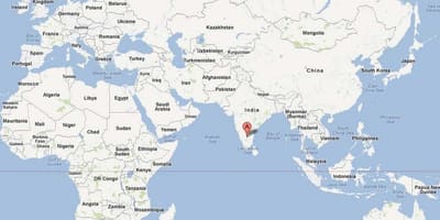 Бангалор дахь дэлхийн газрын зураг нь