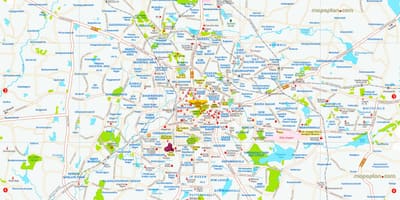 Бангалор хотын газрын зураг HD
