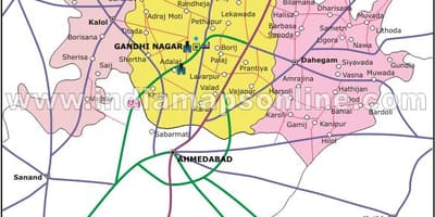 Бангалор gandhinagar газрын зураг