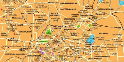 Banglore аялал жуулчлалын газар газрын зураг