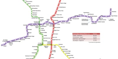 Bmrcl замын газрын зураг нь
